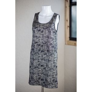 Everly Blue & Gold Sparkle Lay Over Dress - Small